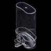 2 Stück 13cm Vogel-Futterbox Transparente Vogel-Wasser-Futterbox Haken Vogelkäfig Hängender Futterspender Papageien Tauben Vögel Futterwerkzeuge