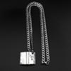 Christian Holy Bible Book Cross Pendant Necklace For Women Men Stainless Steel Silver Color Punk Retro Metal Chain Jewelry Gift