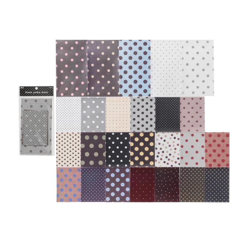 Wave Point Laboratory Series Vintage Colorful Polka Dots Landscape Material Paper Creative DIY Junk Journal Collage Stationery