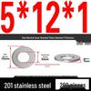 201 Stainless Steel Flat Washer Shim, GB97, Sizes M3 to M30