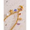 Yhpup Charms Imitation Pearl Acrylic Star Moon Pendant Drop Necklace Golden Stainless Steel Popular Summer Fashion Jewelry 2025