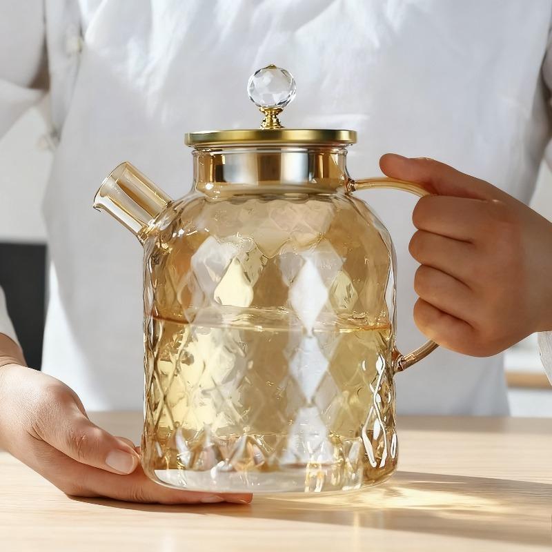 1/1.8L High borosilicate glass cold water jug beauty health teapot tea infuser chinese tea set samovar matcha tea set tea kit