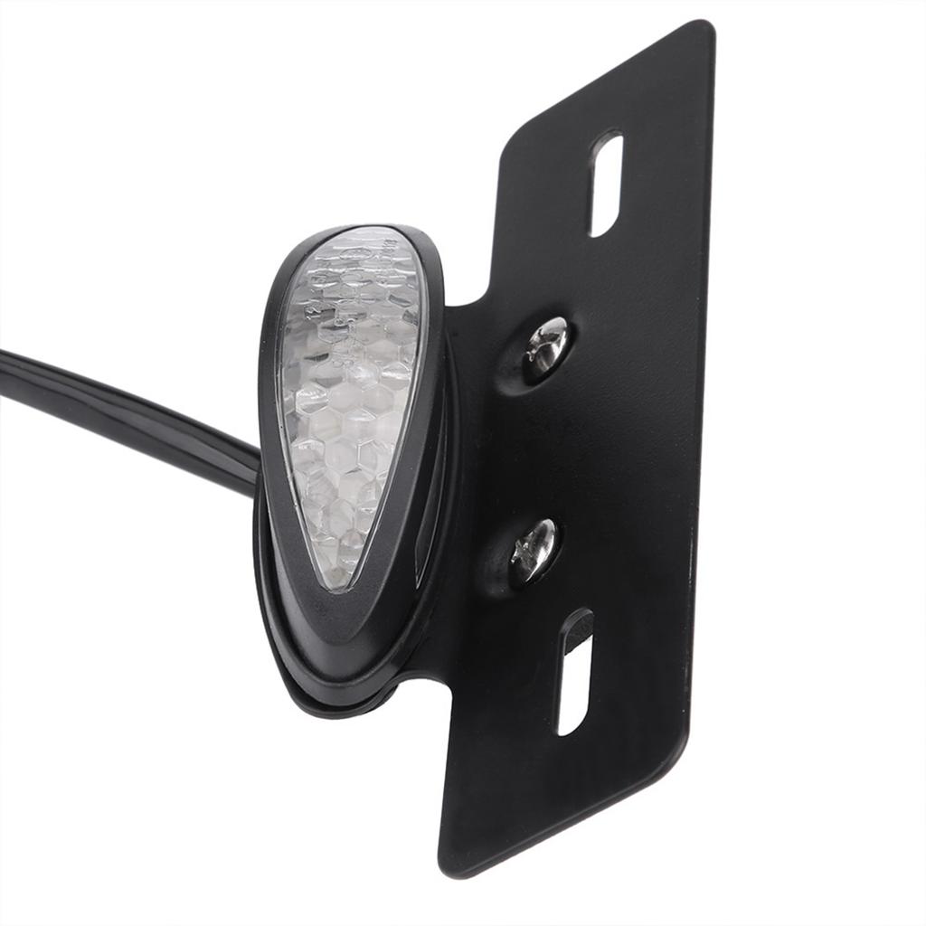 Motorcycle LED Rear Brake Tail Light Stop License Plate Lights for Smoke