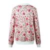 Women Casual Retro Floral Print Zipper Jacket Outerwear Coat Tops
