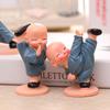 New 4pcs/set Monk Figurines Car Decoration Crafts,Car Ornament Buddha Boy Accessories Home Decor Kungfu Monks Figure