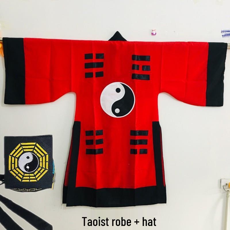 Taoist Long Robe Set - Ancient Wuxia Costume, Tai Chi, Bagua Sutra Attire Inspired by Lam Ching-ying