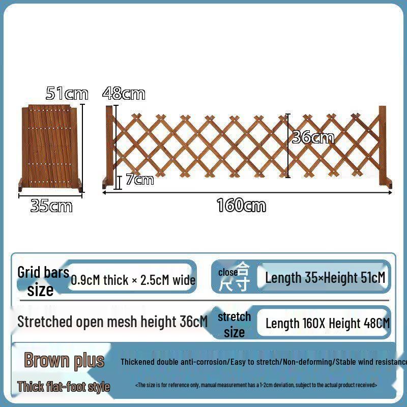 Retractable Anti-Corrosion Wooden Fence