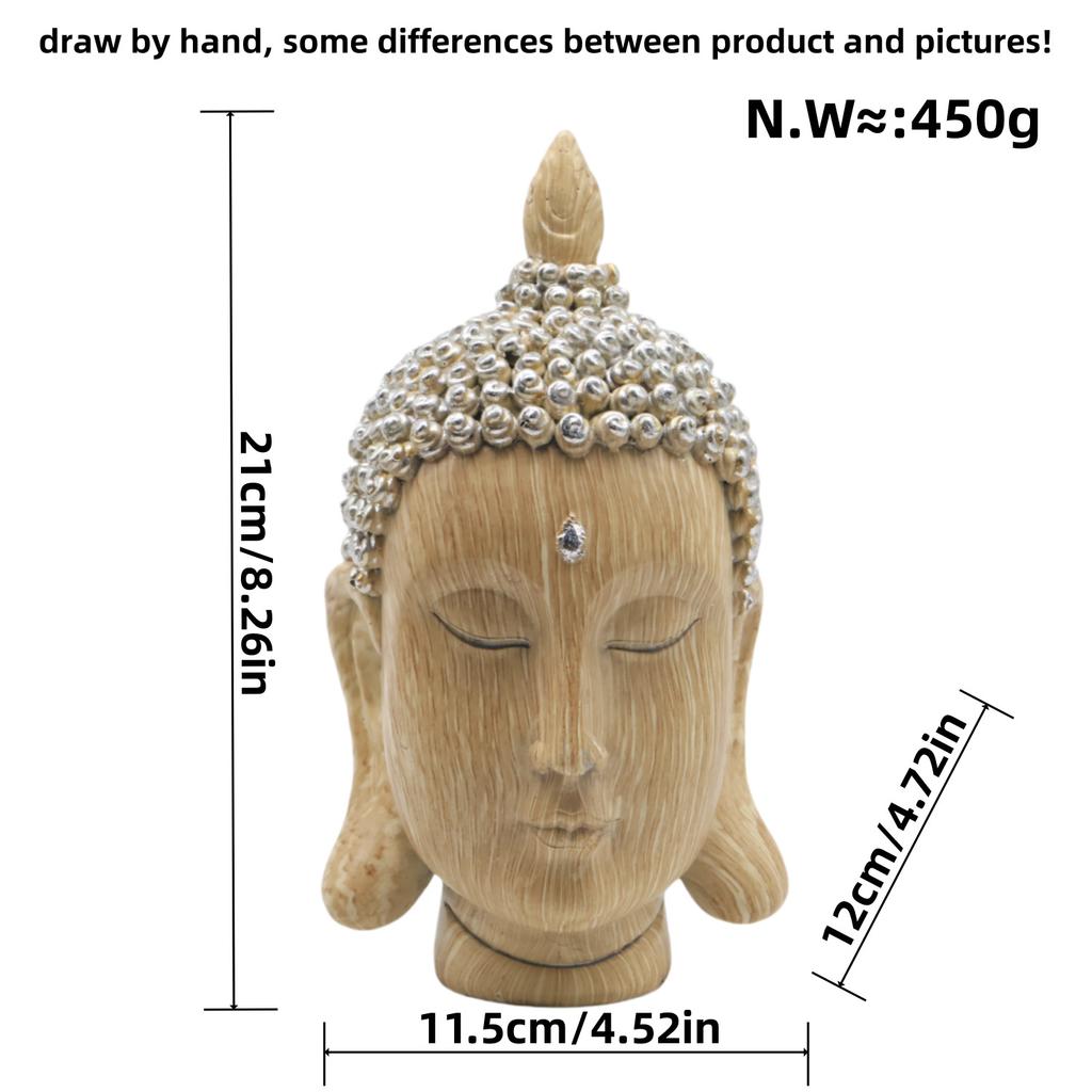 Yeni Abanoz Damarlı Shakyamuni Buda Heykeli Süsleri Ev Oturma Odası Şarap Dolabı Heykeli Reçine El Sanatları