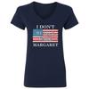 Vance I Dont Really Care Margaret USA Flag Trump Ladies' V-Neck Tshirt Unisex T-Shirt