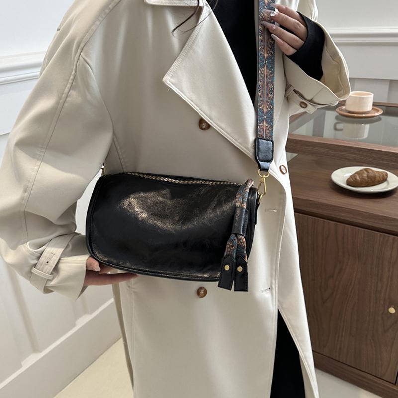 Женская сумка через плечо в стиле ретро с графическим узором — фото 4