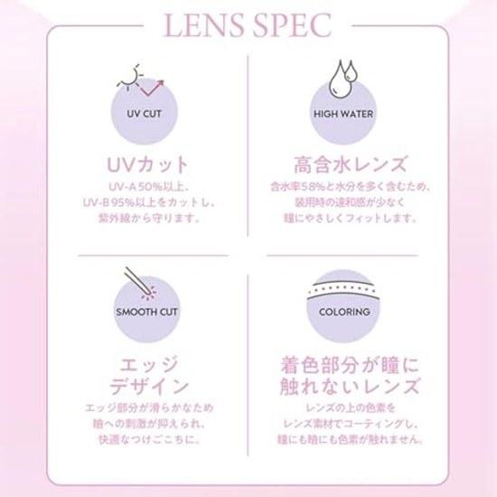 Prime shipping colored lenses Flanmy 1day Sasaki Nozomi UV cut 10 pieces Kinako roll 0.00