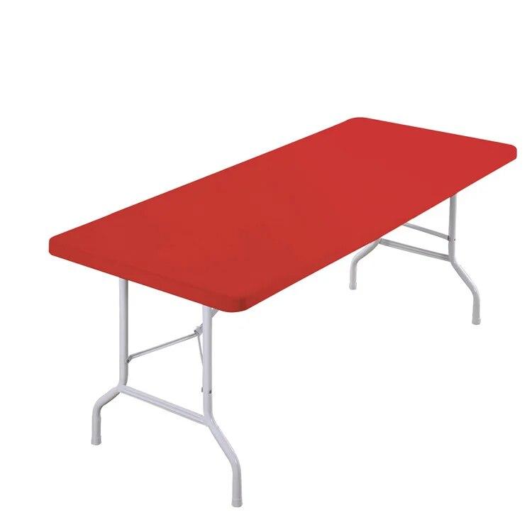 1pc Washable Rectangular Tablecloth for Outdoor Parties and Camping- Foldable, Elastic and Fitted - 4ft/6ft Size Fabric for Home