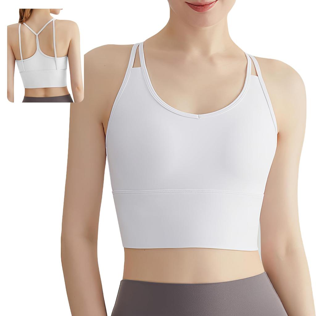 MORGEN SKY Sports Yoga High WX348 Women's Bra, Wear, Non-Slip, Support, Backless, Slimming, Sweat-Wicking, Quick-Drying, Antibacterial, Stretch,