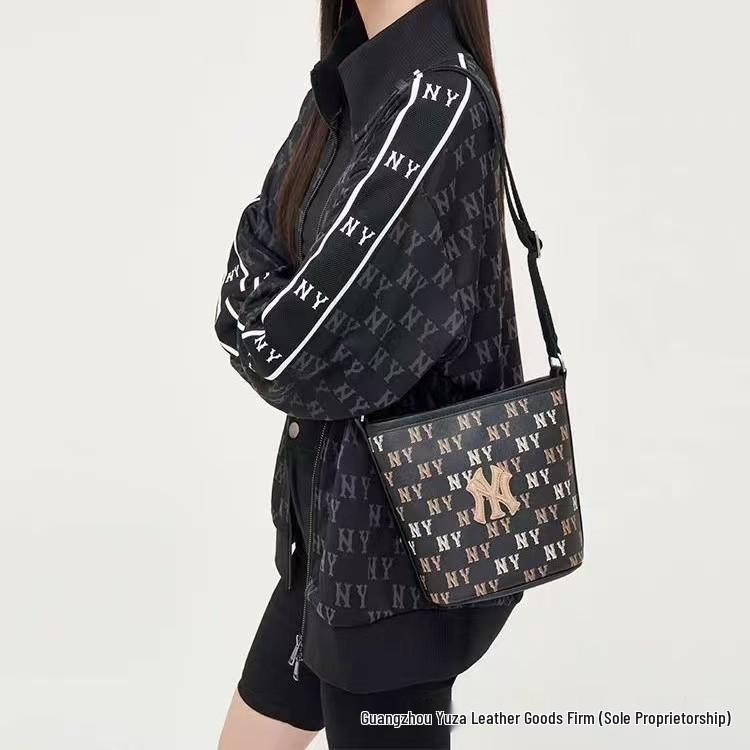 MLB Unisex 2023 Classic Crossbody Bucket Bag - Celebrity Style, Versatile and Casual Shoulder Bag