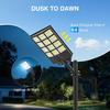5000W Solar Street Light, IP66 Waterproof, 6500K Dusk to Dawn, LED Motion Sensor Flood Light with Remote Control for Outdoor Yar