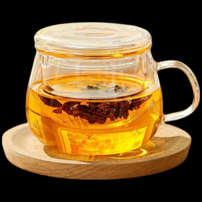 RELEA Mushroom High Borosilicate Glass Tea Cup Set