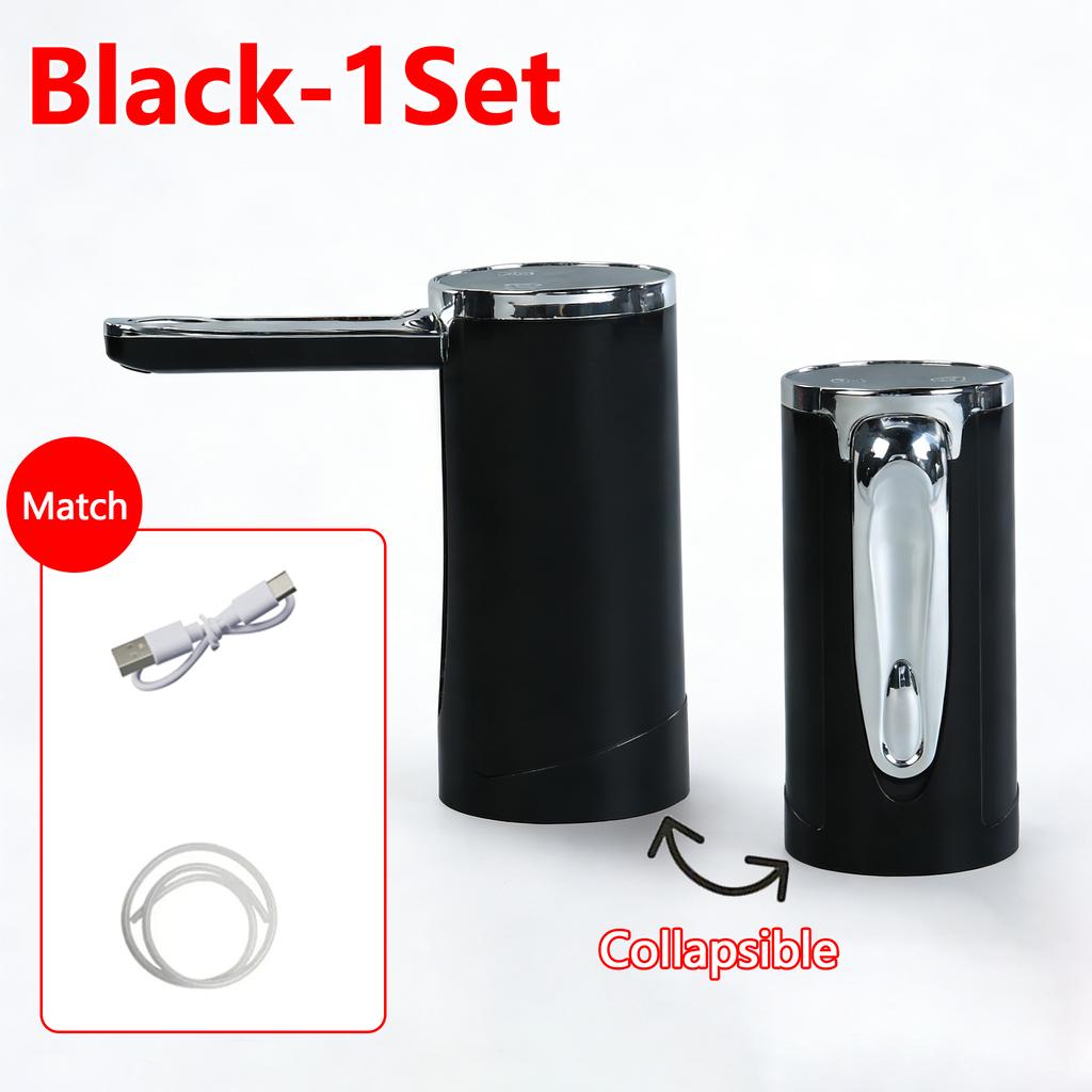 Electric Water Pump Bucket Water Suction Device Portable USB Charging Water Intake Tool for Household Office Outdoor Daily Use