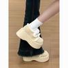 Sports and leisure shoes muffin thick-soled Birkenstocks cotton shoes, new small warm fluffy shoes for winter wear