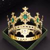 Party Prom Birthday Cake Crown Small Tiaras for Doll Green Pink Diadem Bridal Wedding Hair Jewelry Tiaras Head Ornaments