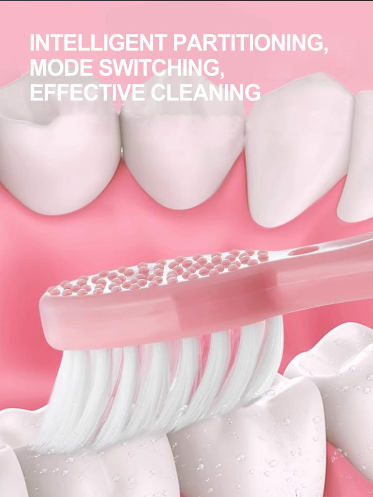 Electric toothbrush adult automatic sonic set, suitable for both men and women, suitable for family or travel, brush head