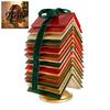 Literary Christmas Table Centerpiece Stacked Book Tree Tabletop Decor, Resin Page Ornament for Home Intellectual Decorations Office Desk, Rustic