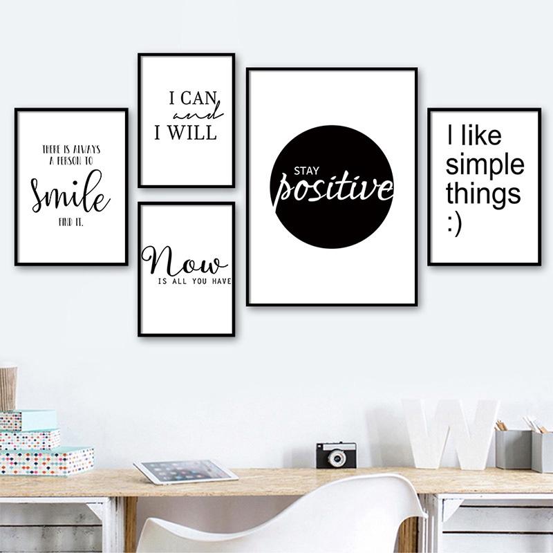 

Black and White Inspirational Sunshine Quotes Poster and Print Canvas Painting Wall Art Picture Room Living Room Home Decor
