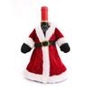 Creative Christmas Wine Bottle Set Golden Velvet Dress Wine Bottle Covers Sleeve Santa Snowman Xmas New Year Dinner Table Decor