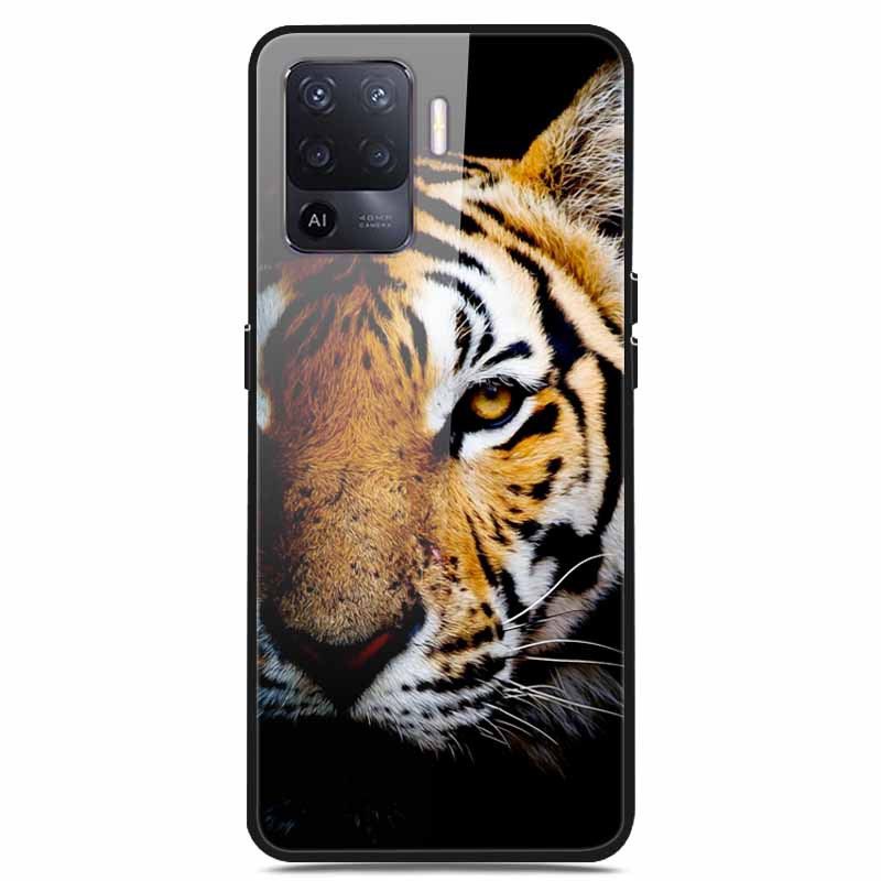 For OPPO Reno 5 Lite Case Luxury Tempered Glass Bumper for OppoA94 4G Phone Cover For OPPO A94 4G/ Reno5 Lite Glass Coque A94 4G