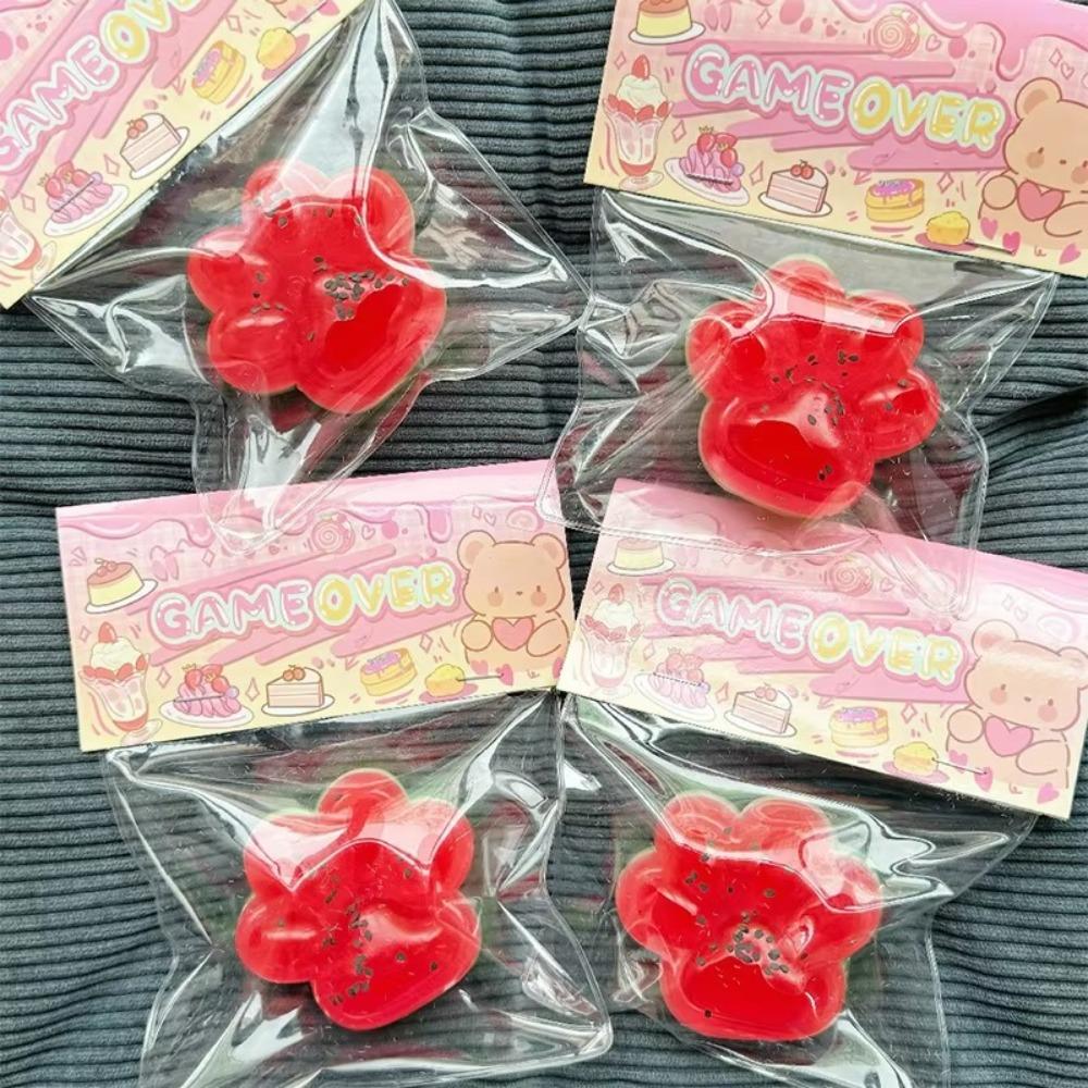 Weihnachtsmann Rentier Squeeze Katze Pfote Spielzeug Langsames Zurückfedern Kneifen Dekompressionsspielzeug Weihnachtsgeschenk