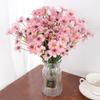 1 Bundle 18Heads Violet Artificial Flowers Wall Hanging Fake Flower Bouquet for Outdoor Home Garden Decoration DIY Wedding Party