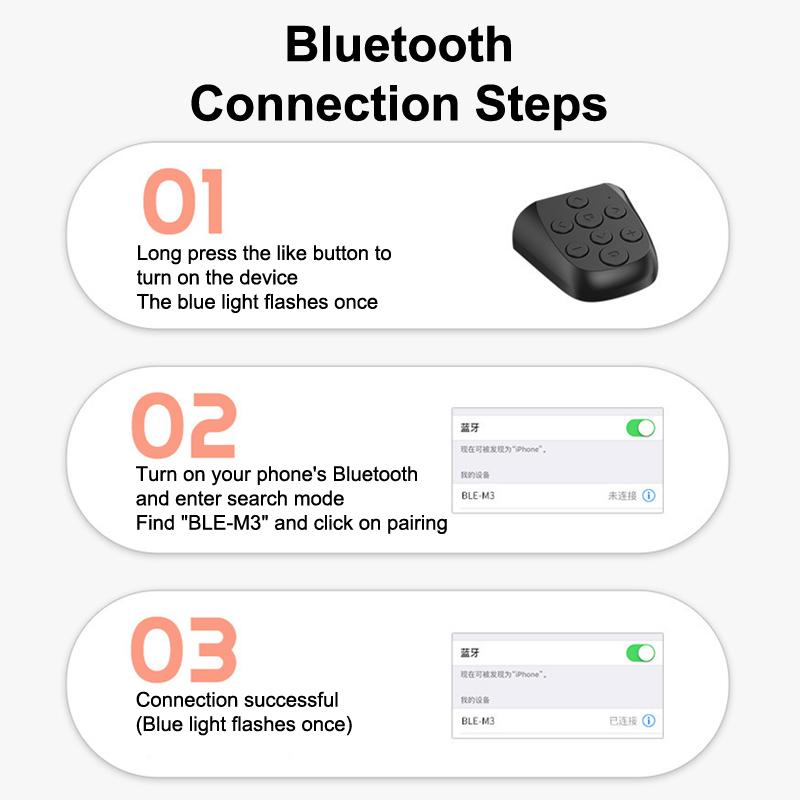 Phone Camera Grip Handle Holder With Light Wireless Smartphone Handle With Shutter Phone Filming Selfie Video Vlog Accessories