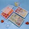 Food Grade Silicone Ice Cube Tray with Lid - Large Commercial and Household Mold