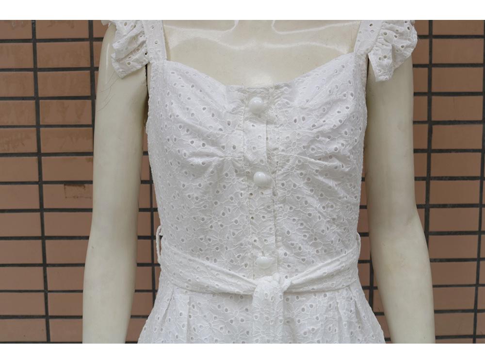 Women's Autumn/Winter Sexy Embroidered Square Neck Dress - 2 Colors, 4 Sizes