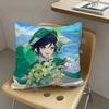 1pc Anime Genshin Impact V-enti Pillow Case Fashion Square Pillowcase Bedroom Sofa Room Ins Decoration Leisure