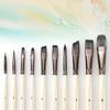 10Pcs/Set Nylon Paint Brushes Watercolor Miniature Art Drawing Kit  for Acrylic Oil Painting