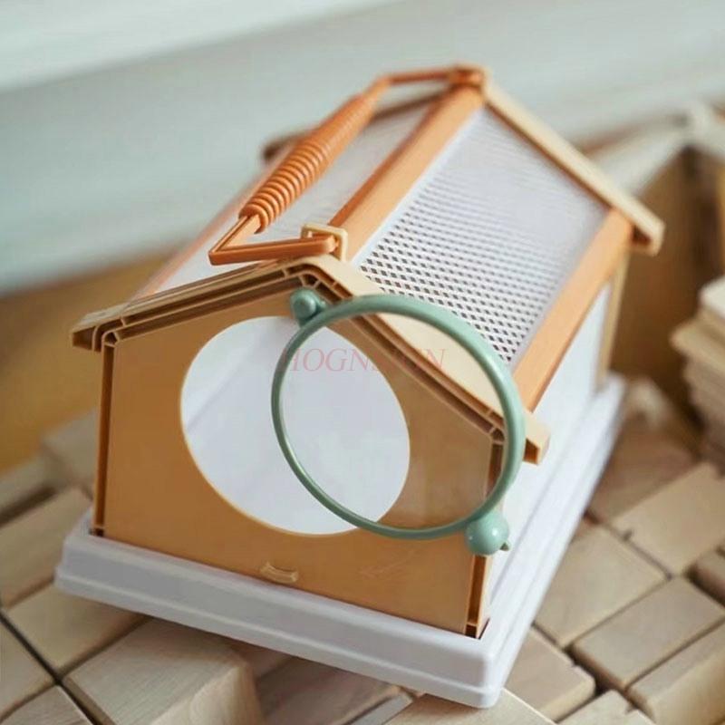 Schmetterlingspuppe Kann schlüpfen Tragbarer Insektenkäfig Beobachtungsbox Schmetterling Zikade Libelle Zuchtkäfig Sammelbox