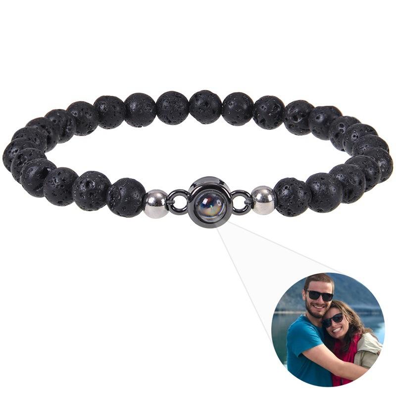 

JYL TS Bracelet Age-Marked Gift Beaded Celebrates Wisdom & Life Abundance volcanic ярко лаванды