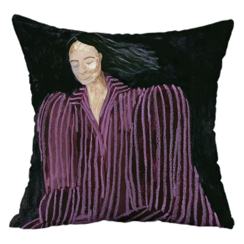 Retro Art Pillowcase Dormitory Decoration Office Living Room Sofa Home Pillowcase