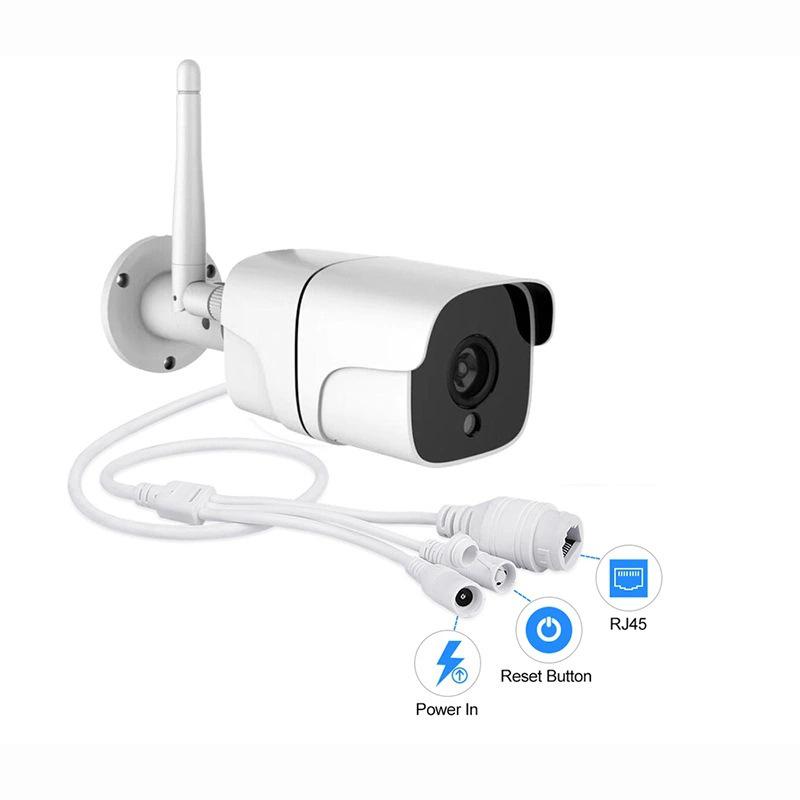 1080P HD 4MP/5MP Outdoor Waterproof WiFi Security Camera with Smart Wireless Connectivity and Card Slot