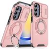 Applicable To Samsung S26ultra Collar Window A25 Mobile Phone Case A36 Rotating Bracket S24FE Protective Case