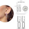 NEW Round Original CZ Hoop Earrings Heart U Shape Moon Star Unicorn Earring for Women Party Engagement Jewelry Gift