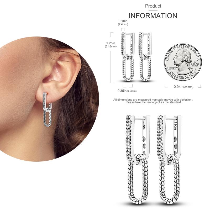 NEW Round Original CZ Hoop Earrings Heart U Shape Moon Star Unicorn Earring for Women Party Engagement Jewelry Gift