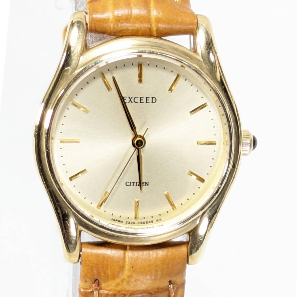 Used Citizen EXCEED Ladies Battery and Belt Replaced, Working Condition, Q-67, Beautiful Condition