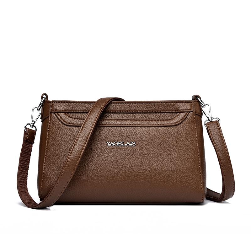 Codzienna i modna pozioma torba listonoszka o dużej pojemności na jedno ramię z wzorem liczi