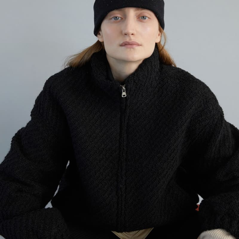 AWESOME NEEDS CONFETTI KNIT HAT_BLACK