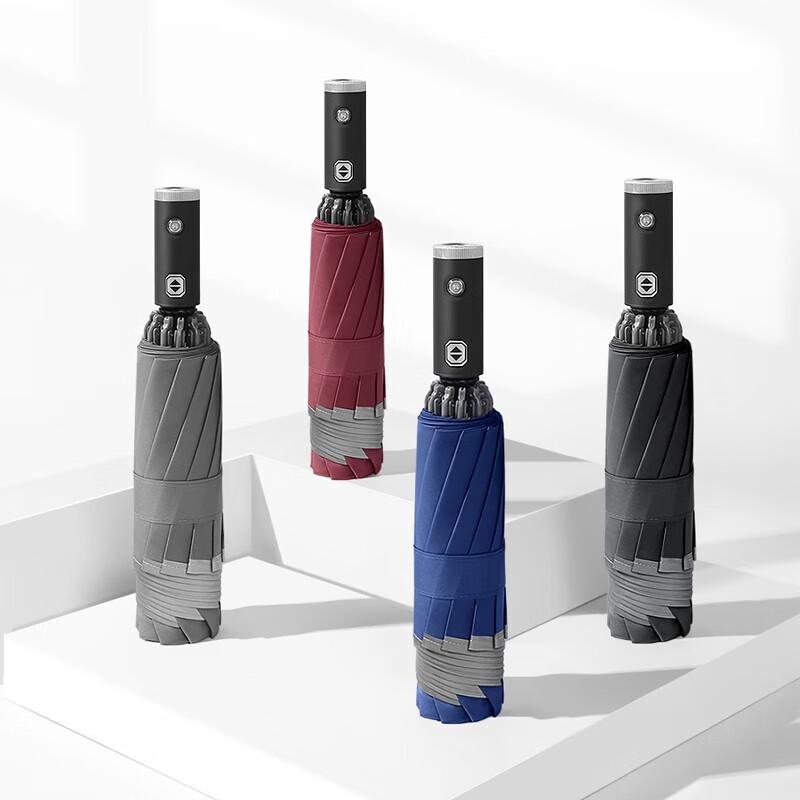 Maydu Automatic LED Reverse Folding Umbrella