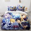 Sword Art Online Bedding Set Anime Duvet Covers King Queen Double Twin Size Adults Kids Bed Linens Single Double Size Decor Home