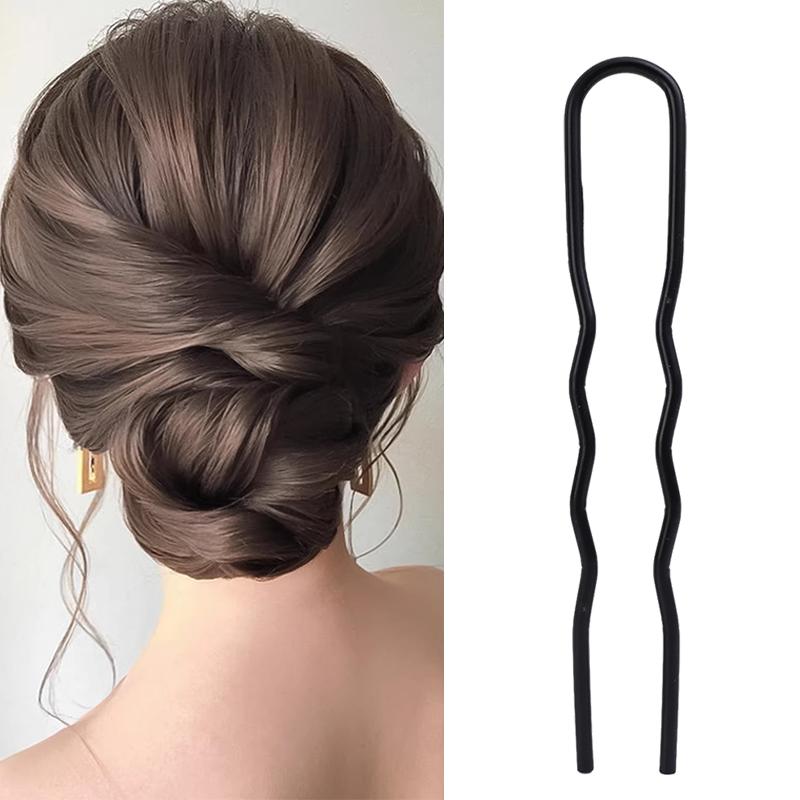 

1/3pcs Invisible Black Metal Hair Fork Clip Women Bride Hairpins Combs Messy Bun Hairpin Combs Hair Styling Tools Accessories