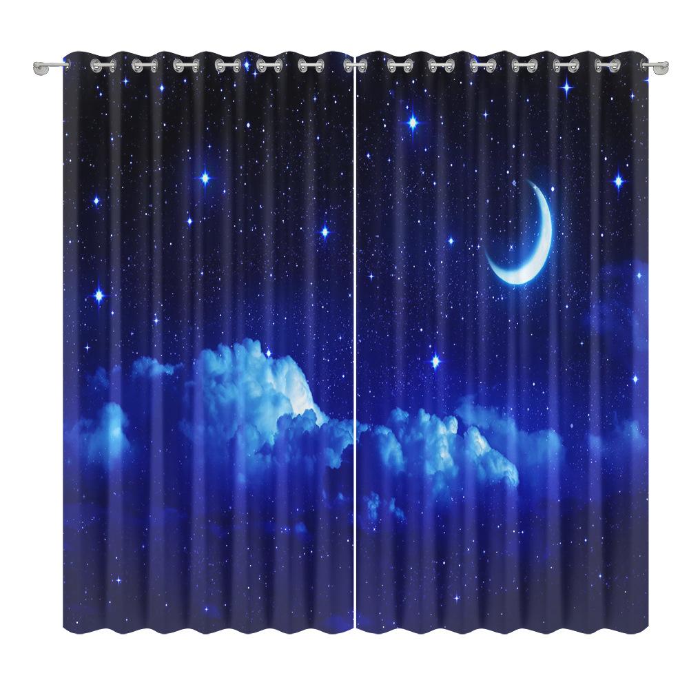 Țesătură pentru perdea cu cer înstelat Dormitor Sufragerie Balcon Perdea opacă Birou Hotel Perdea cu izolație termică