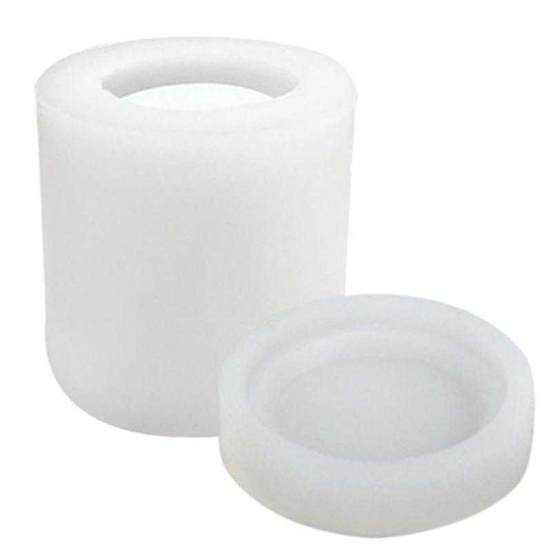 DIY Casting Mold Cylinder Candle Mold Cylinder Silicone Crafts 3D Geometric Mold